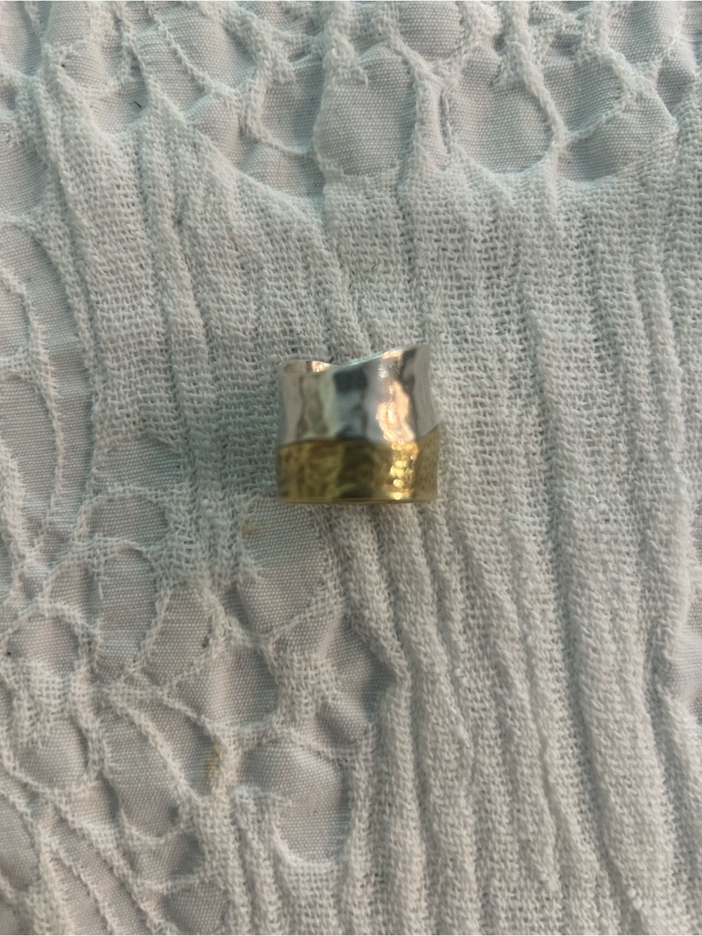 Silpada "Rain or Shine" Sterling Silver & Brass Statement Ring - Picture 5 of 5